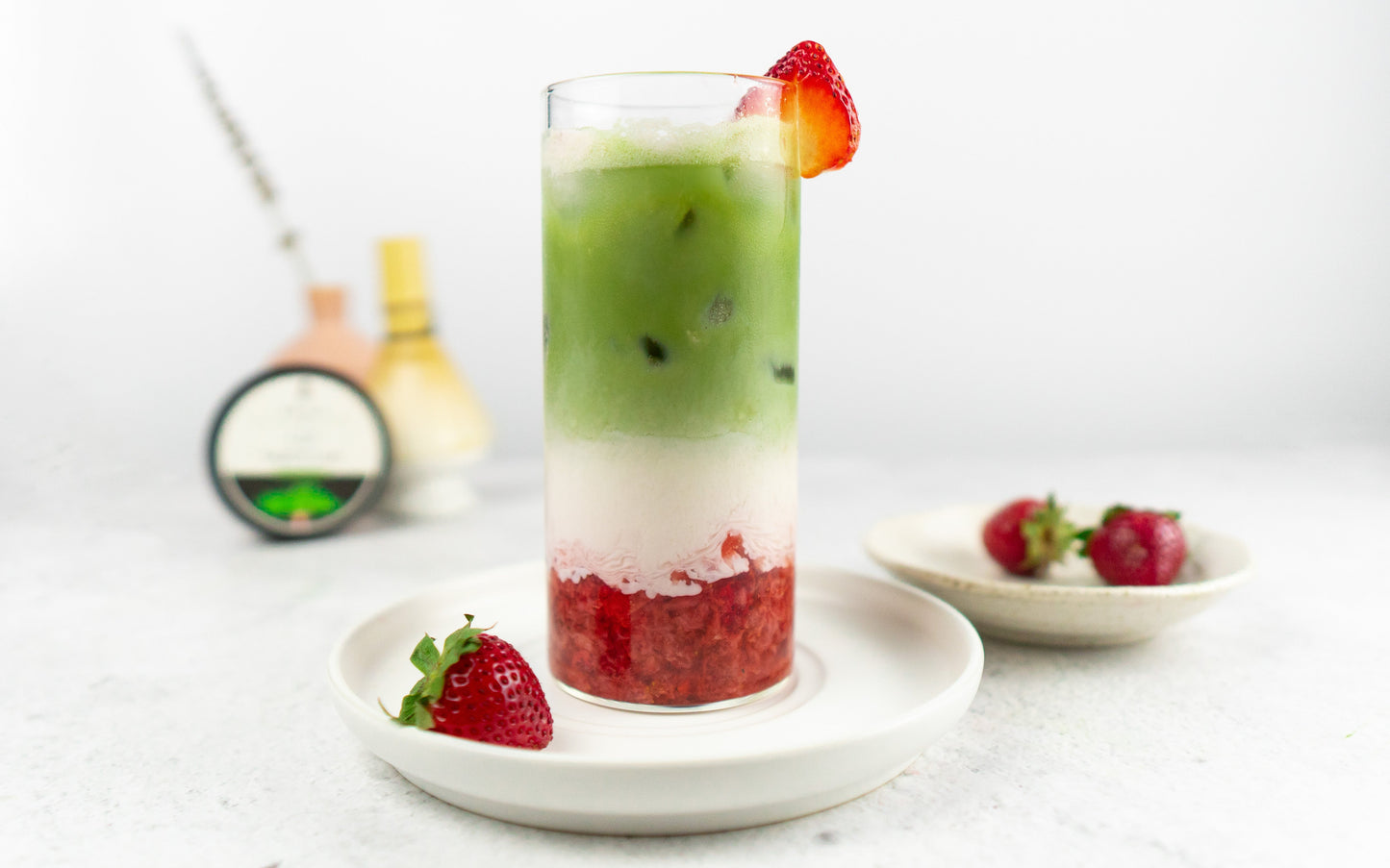 How to make a Matcha Strawberry Latte