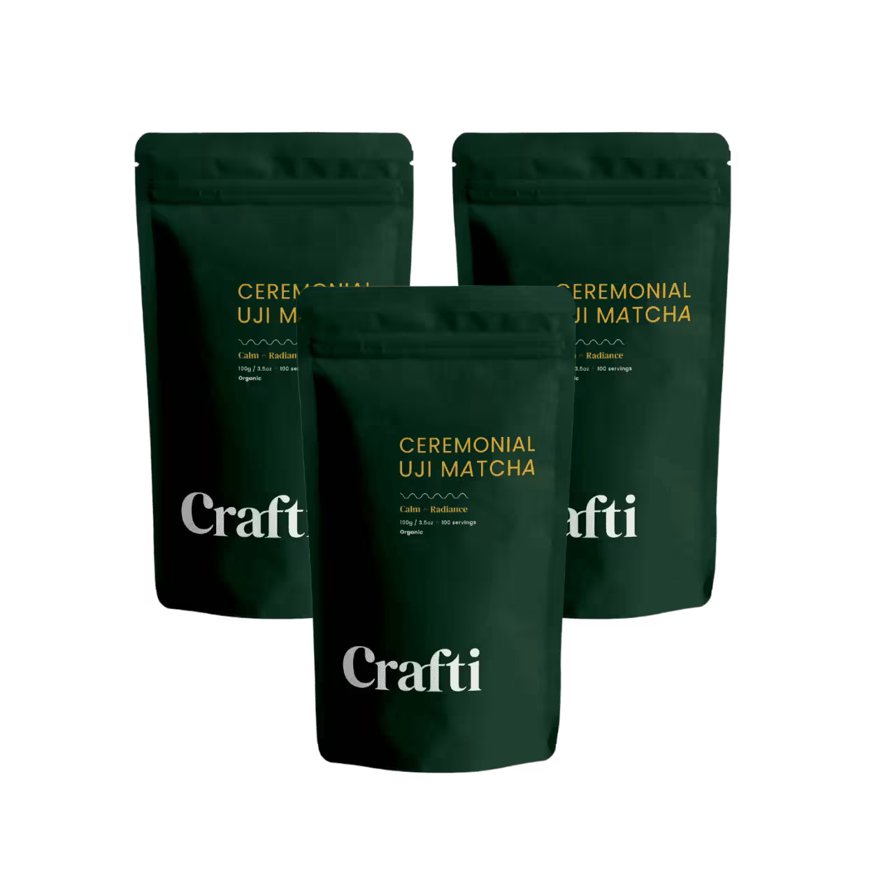 [Bundle of 3] Ceremonial Uji Matcha 100g
