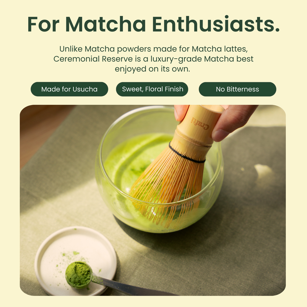 
                  
                    Ceremonial Reserve Matcha Powder (Organic)
                  
                