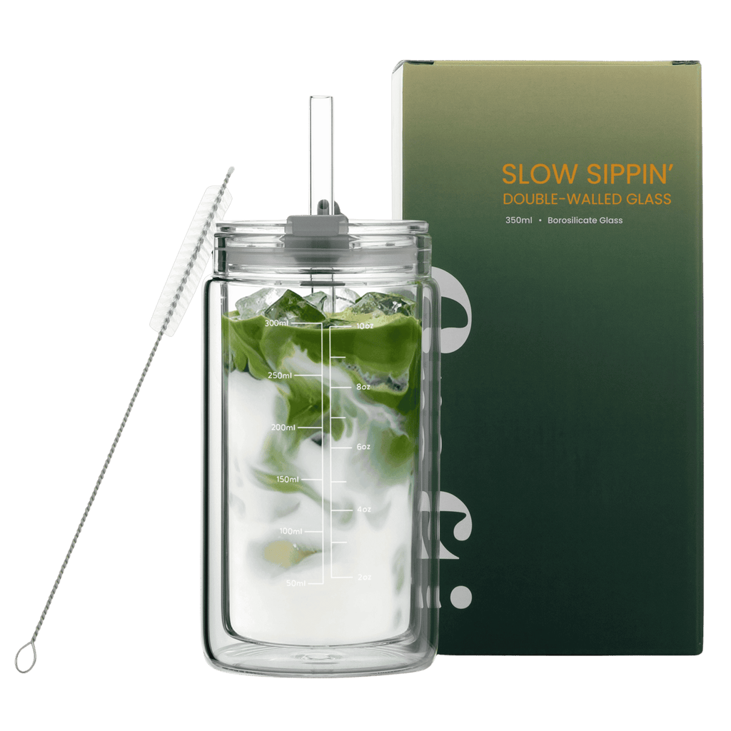 Crafti Slow Sippin' Double Walled Glass Tumbler